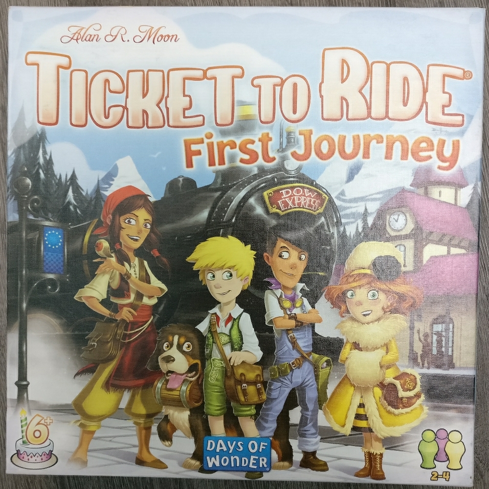 Ticket to Ride First Journey game, practically new